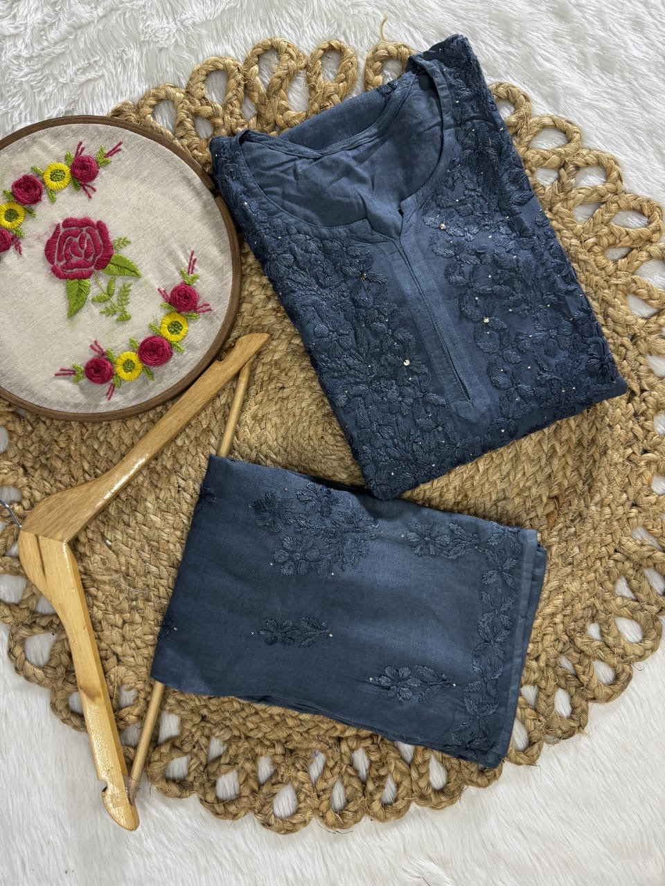 2pc Rayon Muqaish Combo Set Comforts for everyone