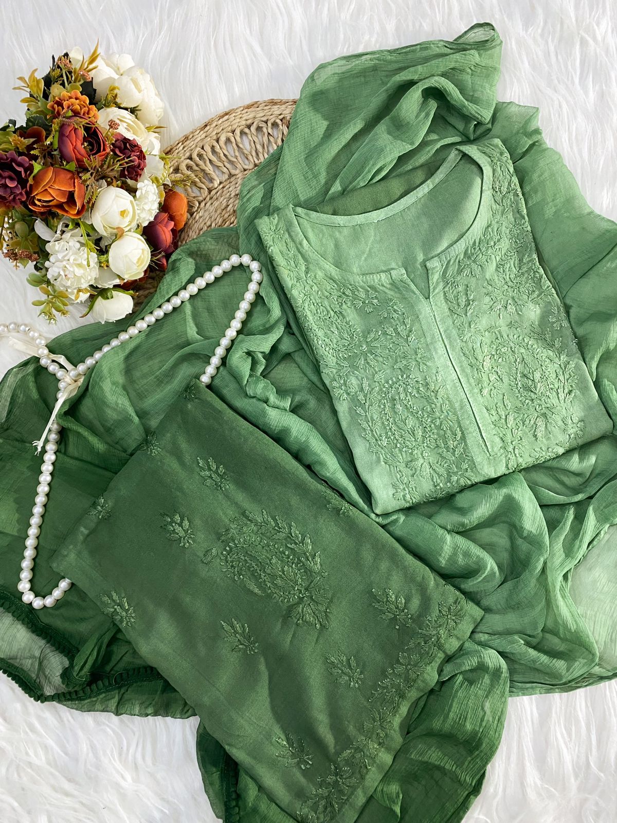 3pc Noor Soft Rayon Ombre Set with dupatta and plazo
