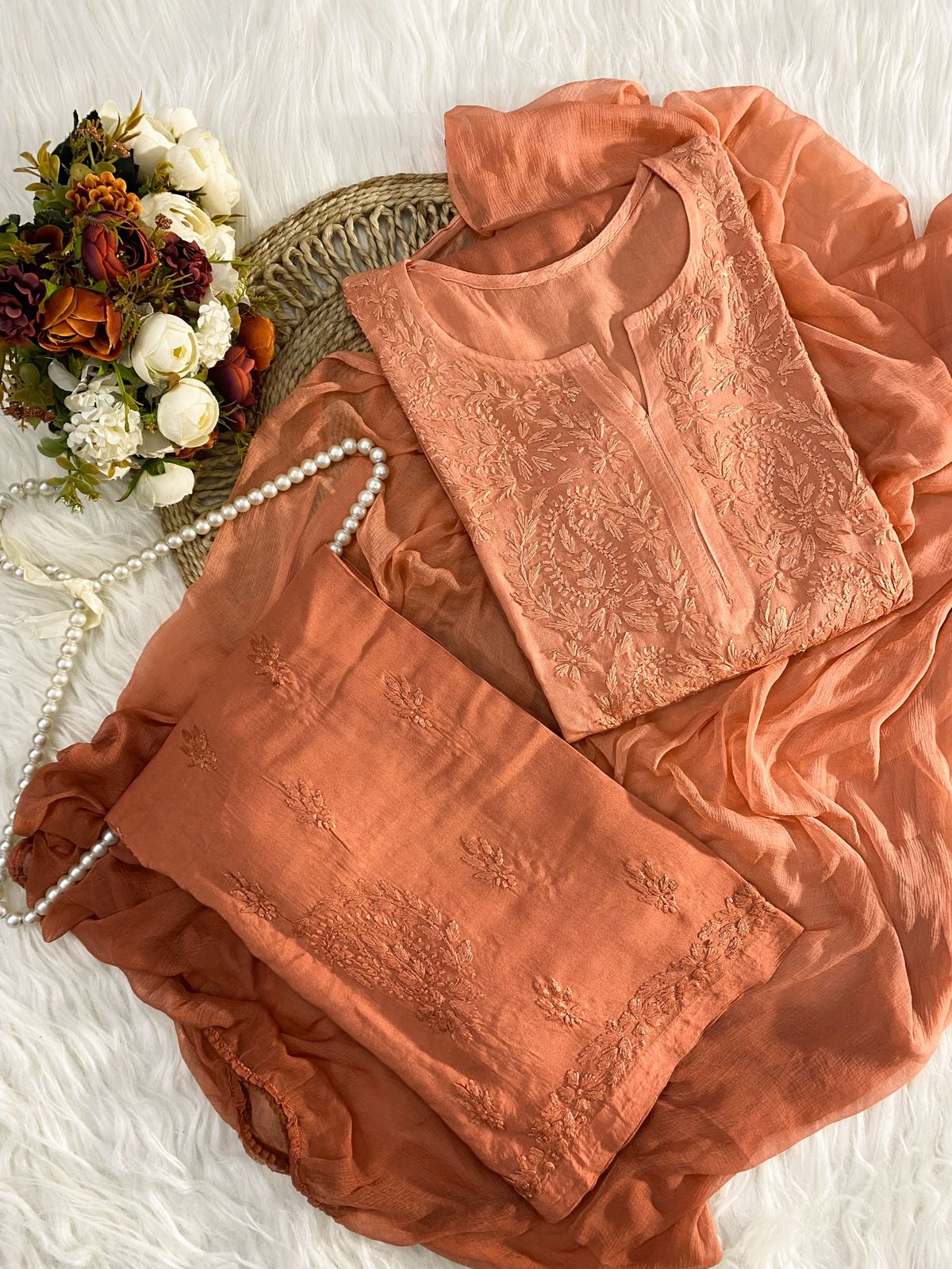 3pc Noor Soft Rayon Ombre Set with dupatta and plazo