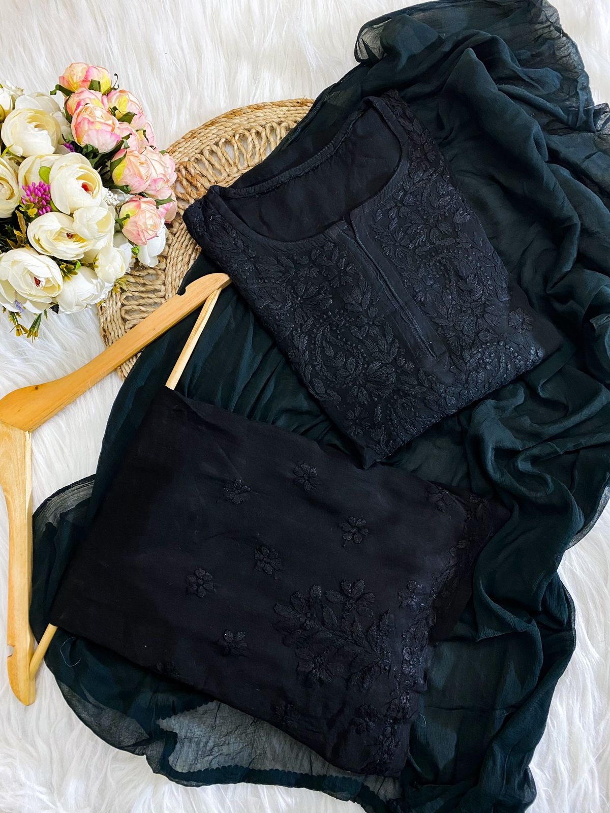 3pc Noor Soft Rayon Ombre Set with dupatta and plazo