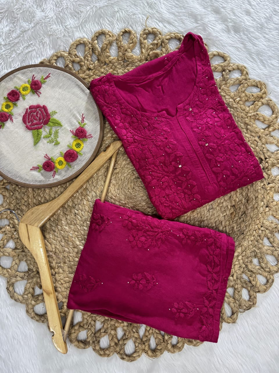 2pc Rayon Muqaish Combo Set Comforts for everyone