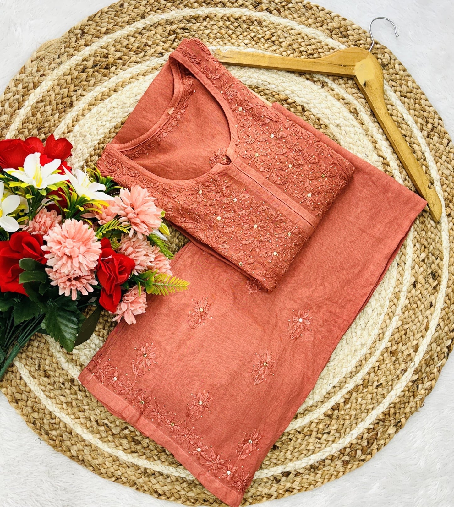 2pc Rayon Muqaish Combo Set Comforts for everyone