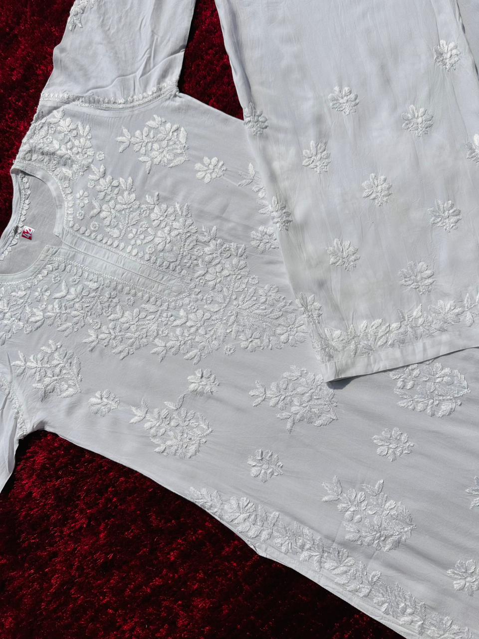 Beautiful Chikankari Modal Cotton