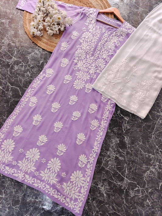 Beautiful chikankari Modal Kurta